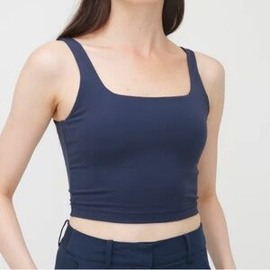 Kit + Ace Corsica Clean Seam Tank Dark Navy Women's Small NEW NWT Athleisure